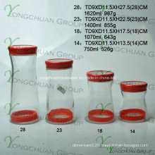 Wholesale Machine-Moulded Glass Storage Bottle Set